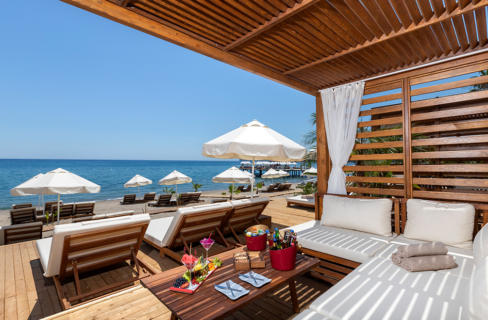 <p>Eine elegante und exklusive Welt am Strand</p>